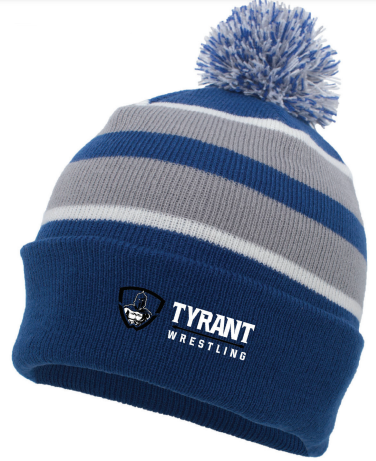 Beanie-Royal/Silver/White