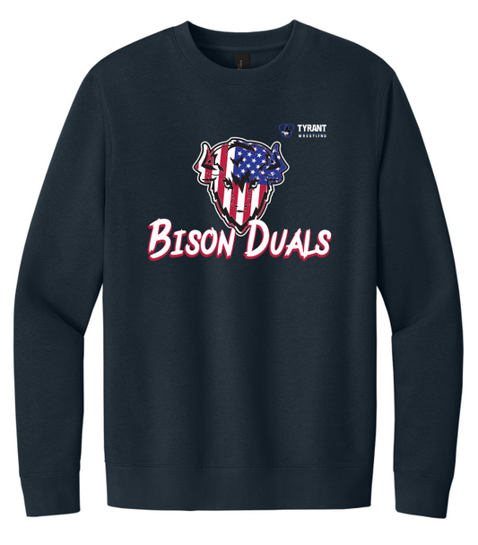 Bison Crewneck-Navy